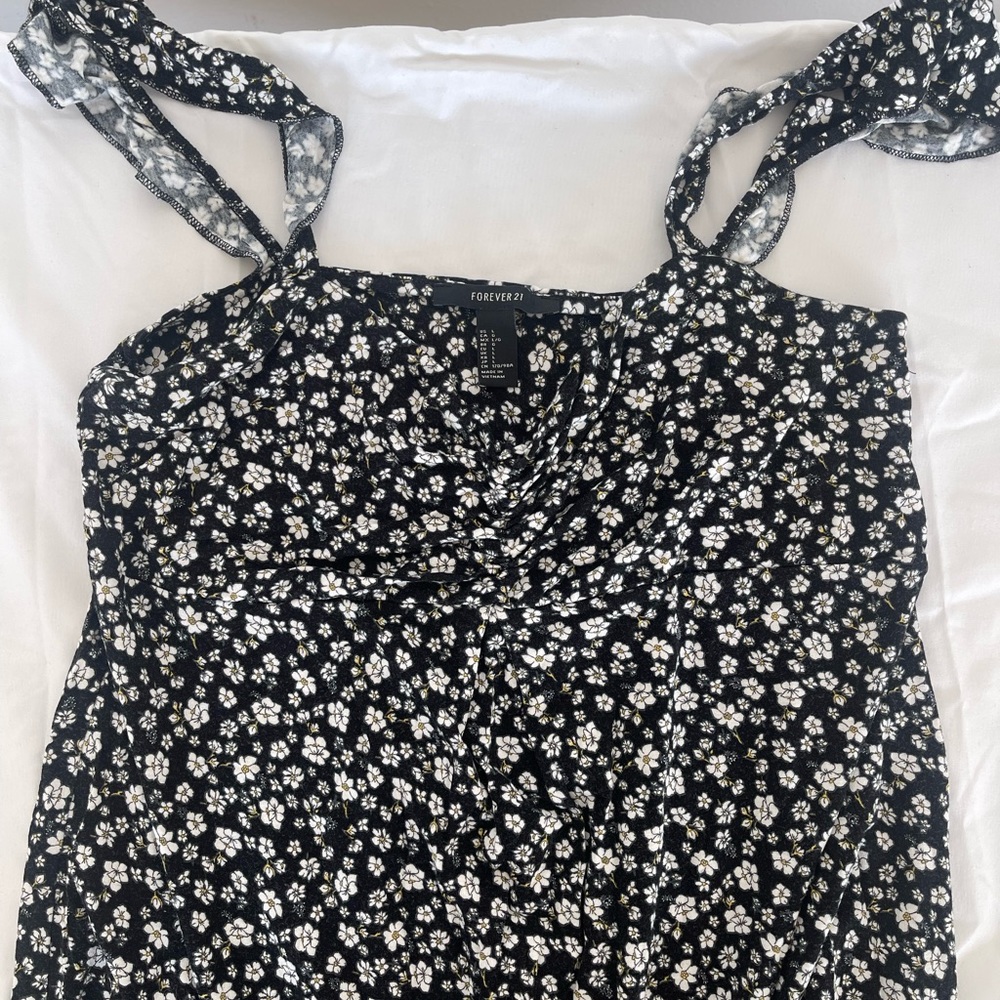 BLACK FLORAL DRESS